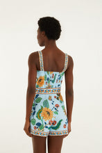 Floral Delhi Light Blue Romper