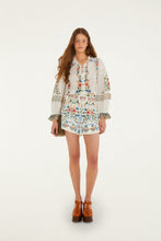 Stitched Garden Off-White Blouse