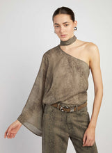 Blusa Monospalla Pitonata