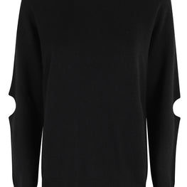 Maglia Misto Cashmere Cut Girocollo