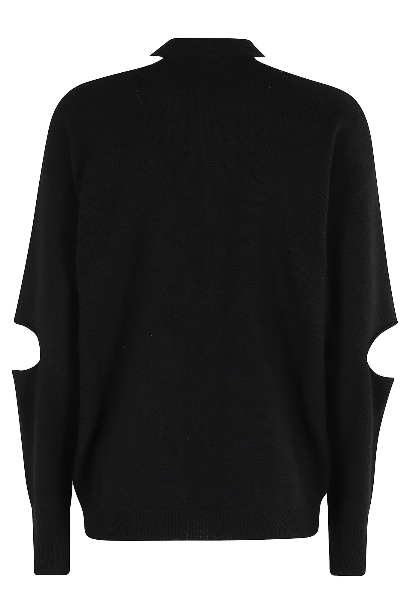 Maglia Misto Cashmere Cut Girocollo