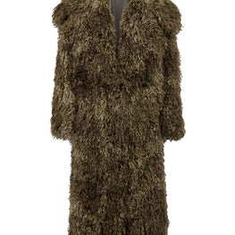 Long Coat In Faux Fur
