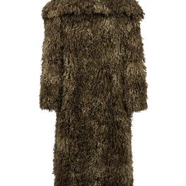 Long Coat In Faux Fur
