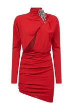 Dress In Fluid Broche