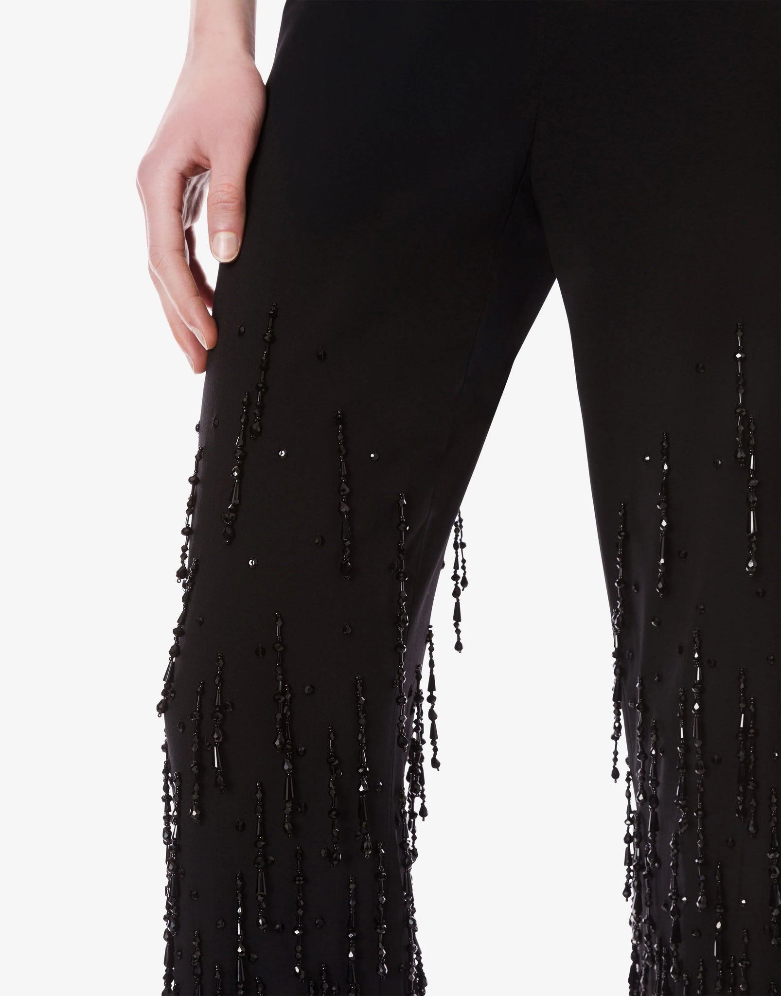 Pantaloni Elasticizzati con Frange