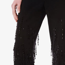 Pantaloni Elasticizzati con Frange