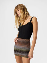 Minigonna in viscosa lamè