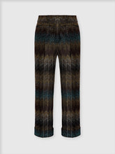 Pantalone Flare in Viscosa Lamè