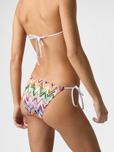 Bikini stretch motivo pizzo con zig zag