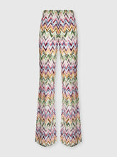 Pantaloni flare in viscosa