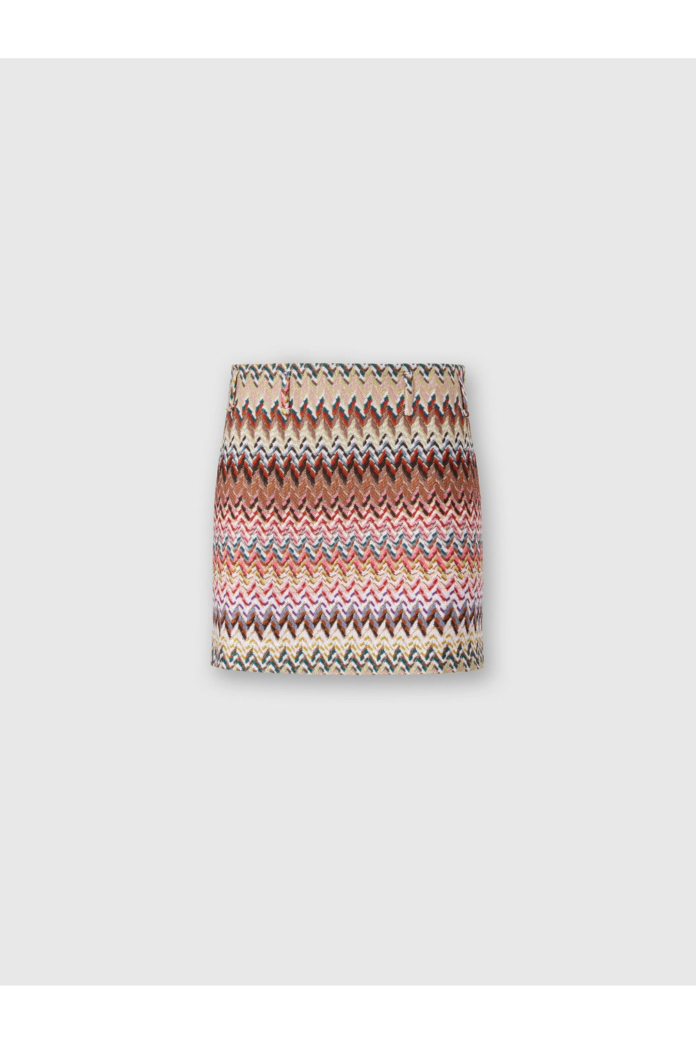 Minigonna Con Motivo Zig Zag