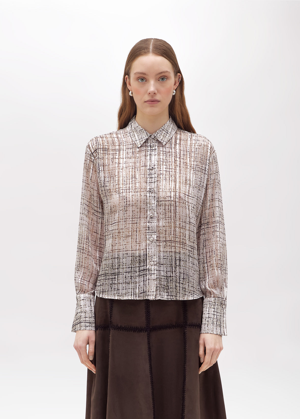 Camicia Voile Lurex