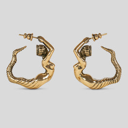 Earrings Mermaind Brass