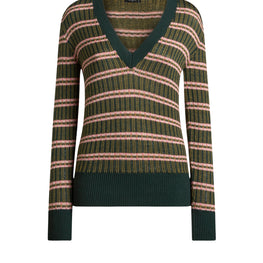 Women' s V-Neck Knit Top