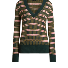Women' s V-Neck Knit Top