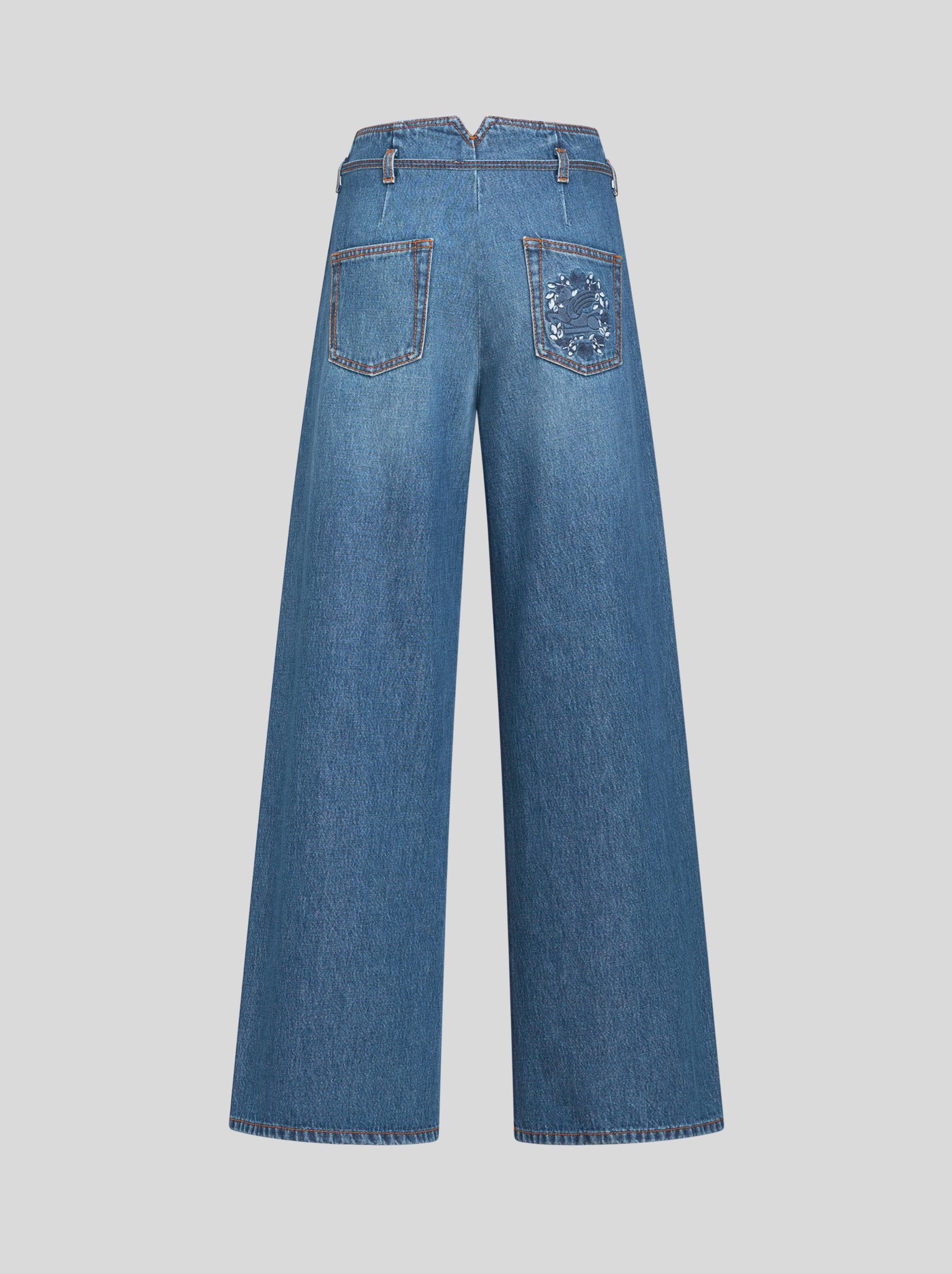 Jeans Culotte Con Cintura