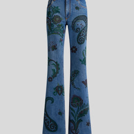 Women's Long Flared Jeans