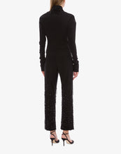 Camicia con frange e perline