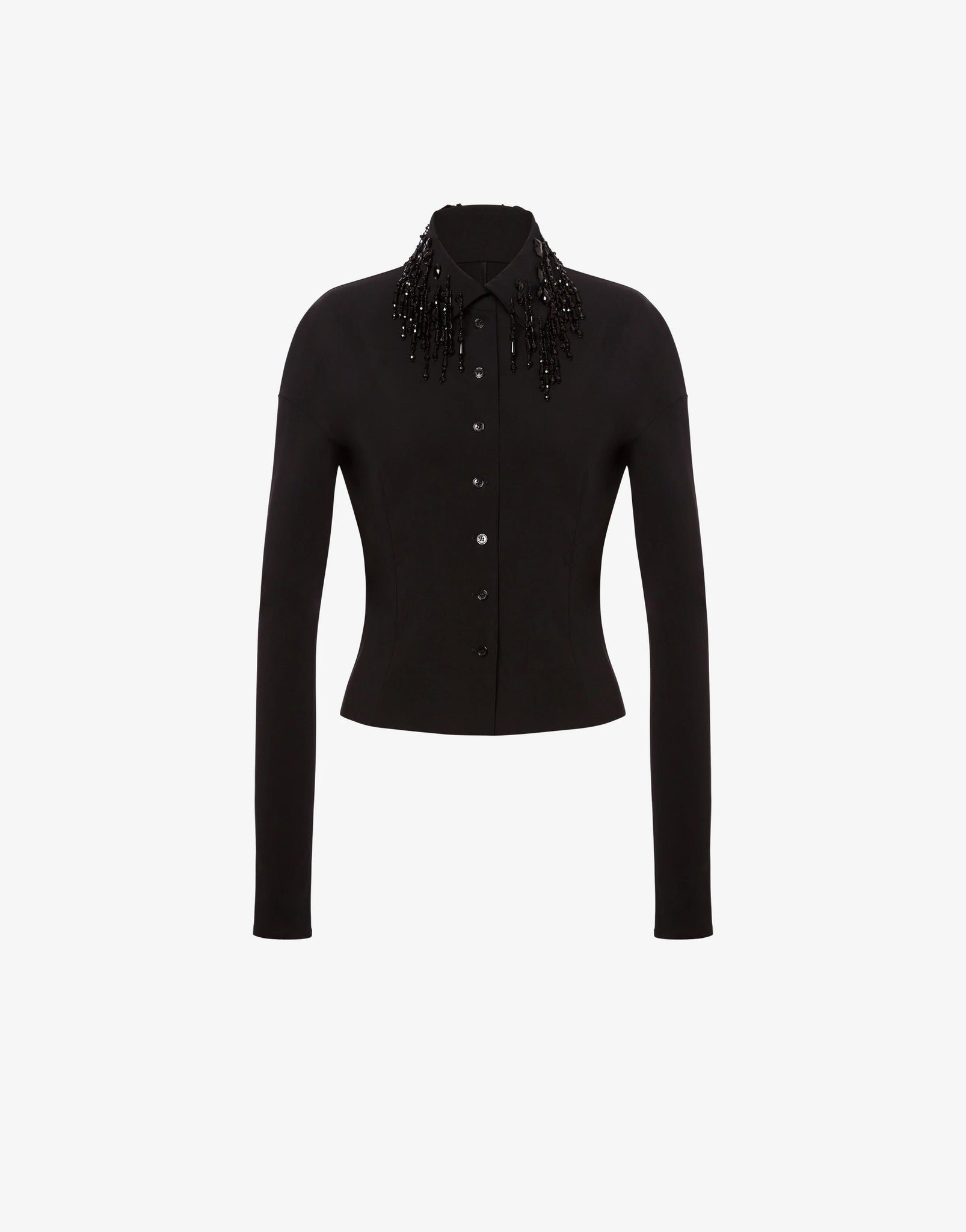 Camicia con frange e perline