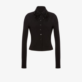 Camicia con frange e perline